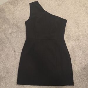 Gianni Bini Black One-Shoulder Dress